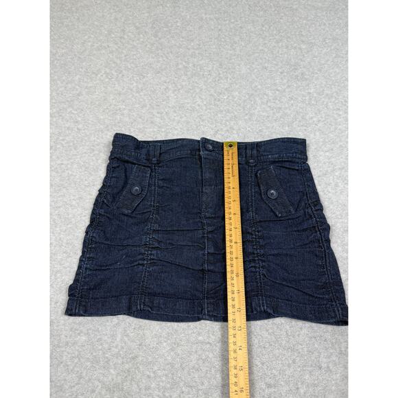 Miley Cyrus x Max Azria Junior Womens Size 9 Y2K Ruched Denim Mini Skirt - Picture 5 of 8